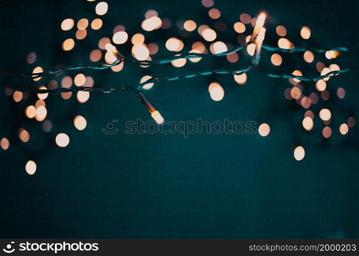 colorful christmas lights holiday background