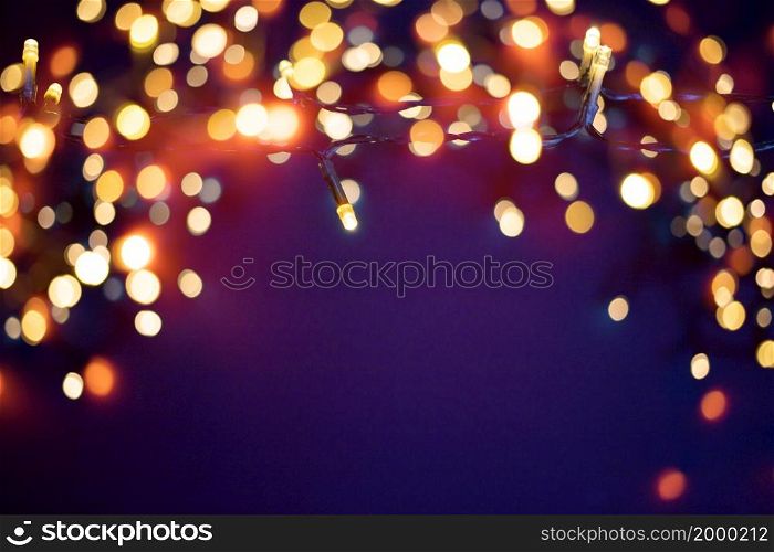 colorful christmas lights holiday background