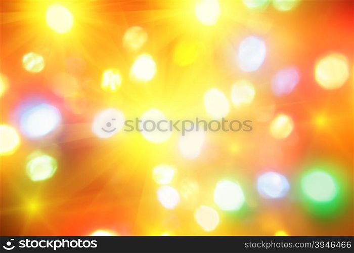 Colorful christmas lights out of focus, may be used as background