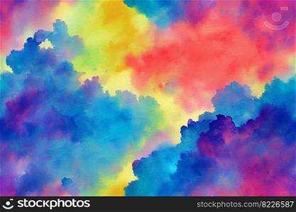 Colorful Cloudy seamless textile pattern 3d illustrated