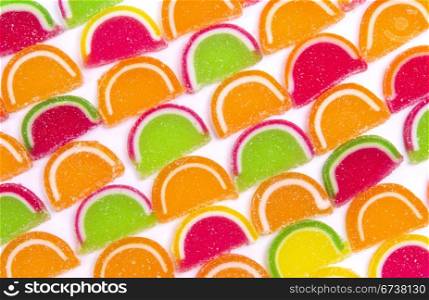 Colorful different Jelly Candy