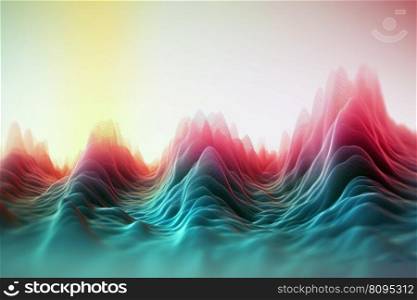 Colorful dynamic sound wave. Audio voice. Generate Ai. Colorful dynamic sound wave. Generate Ai