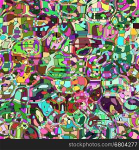 Colorful entwined mosaic background illustration.