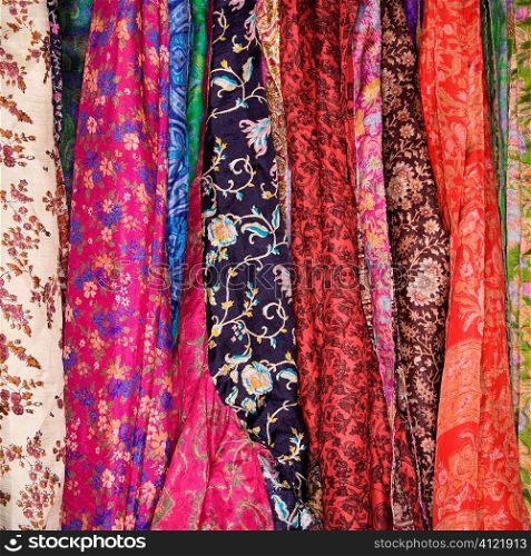 Colorful Fabric and Scarves