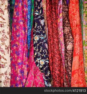 Colorful Fabric and Scarves