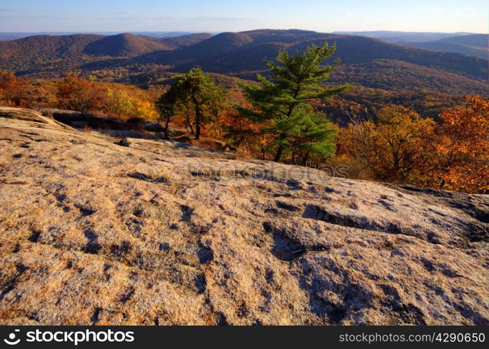 Colorful fall scenery landscapes.