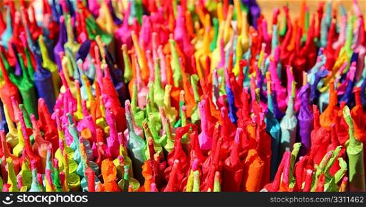 colorful firecrackers handmade traditional Mexico fireworks