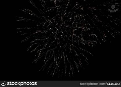 Colorful fireworks on the black sky background. Independence Day Fourth of July. Colorful fireworks on the black sky background. Independence Day Fourth of July.