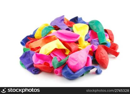 colorful flat baloons (isolated on white background)