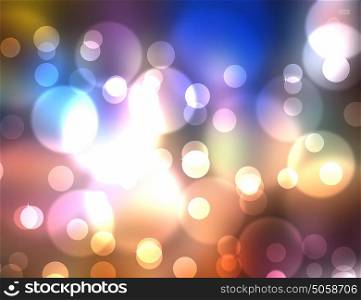 colorful flow like abstract image with bokeh