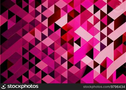 Colorful geometric abstract background, magenta shades of color. Colorful vintage organic bacground