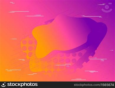 Colorful geometric background. Fluid shapes composition. Modern graphic for message board with abstract elements.