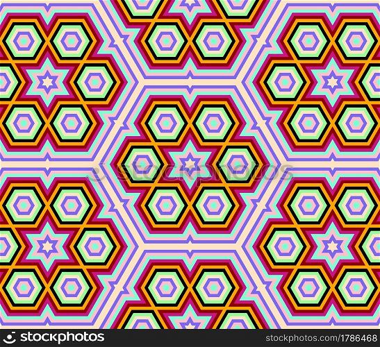 Colorful geometric egyptian pattern