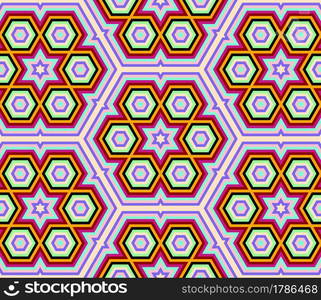 Colorful geometric egyptian pattern