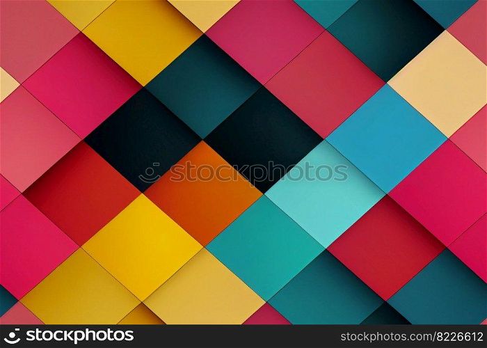 Colorful Geometric seamless textile pattern 3d illustrated