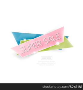Colorful geometric website sale tag button. Colorful geometric website sale tag button. universal internet banner