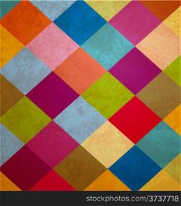 colorful grunge squares background