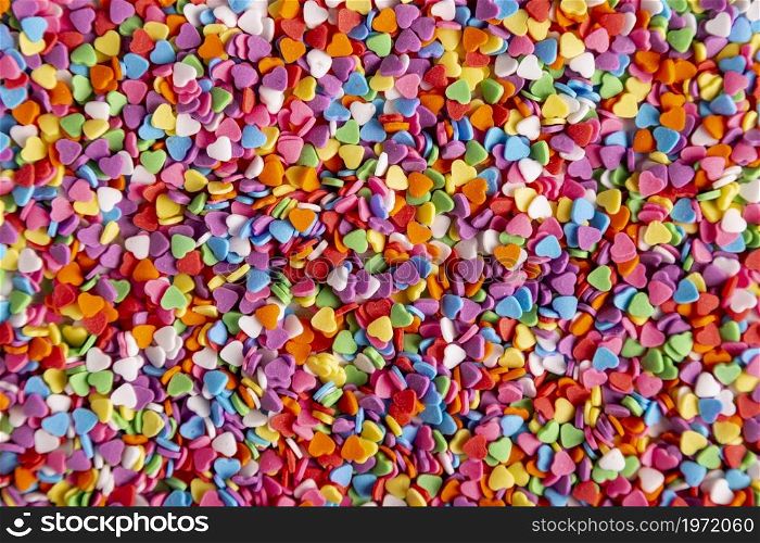 colorful heart candies flat lay. High resolution photo. colorful heart candies flat lay. High quality photo