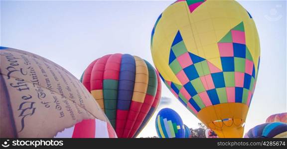 Colorful hot air balloon . Colorful hot air balloons at festival