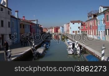Colorful houses at Burano, Italy