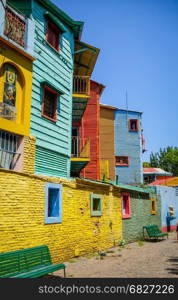 Colorful houses in Caminito, Buenos Aires, Argentina