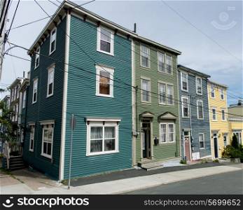 Colorful houses in St. John&rsquo;s, Newfoundland and Labrador, Canada