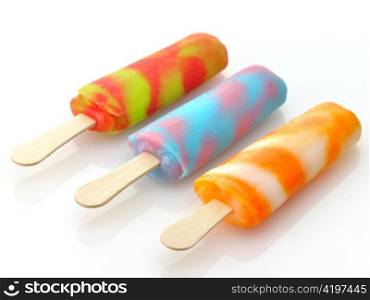 colorful ice cream pops
