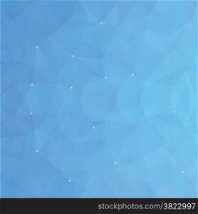 colorful illustration with blue abstract polygonal background