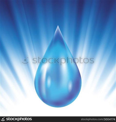 colorful illustration with drop of water for your design
