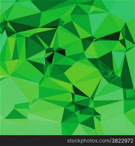 colorful illustration with green abstract polygonal background