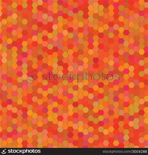 colorful illustration with hexagon background for your design