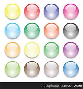 colorful illustration with set of balls for your design