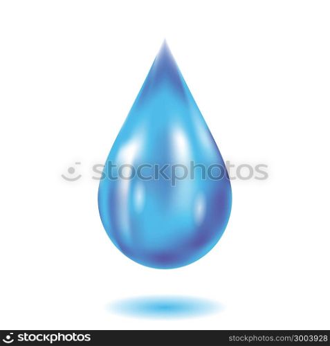colorful illustration with water drop on a white background for your design