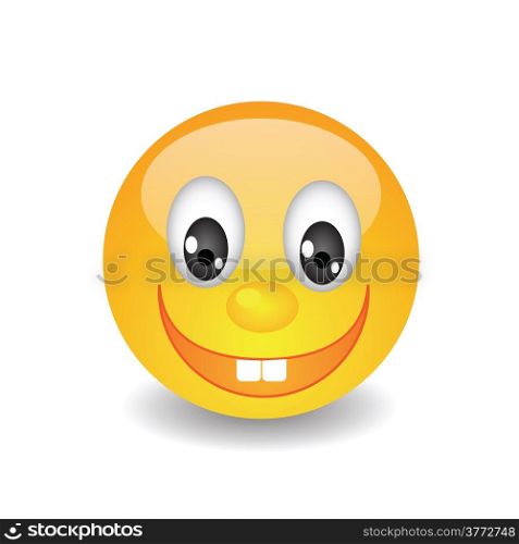 colorful illustration with yellow smile for your design