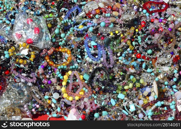 colorful jewelry pattern texture macro many colors in market