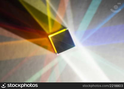 colorful light prisms reflection