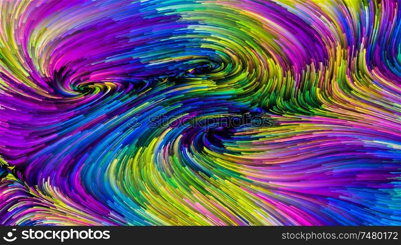 Colorful line design for use as print or background. Hair-thin design series
