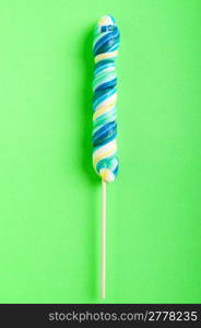 Colorful lollipop against the background