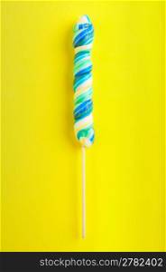 Colorful lollipop against the background