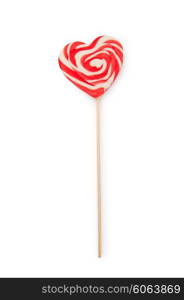 Colorful lollipop isolated on the white