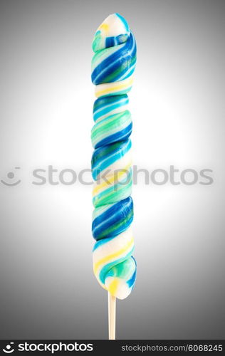 Colorful lollipop isolated on the white