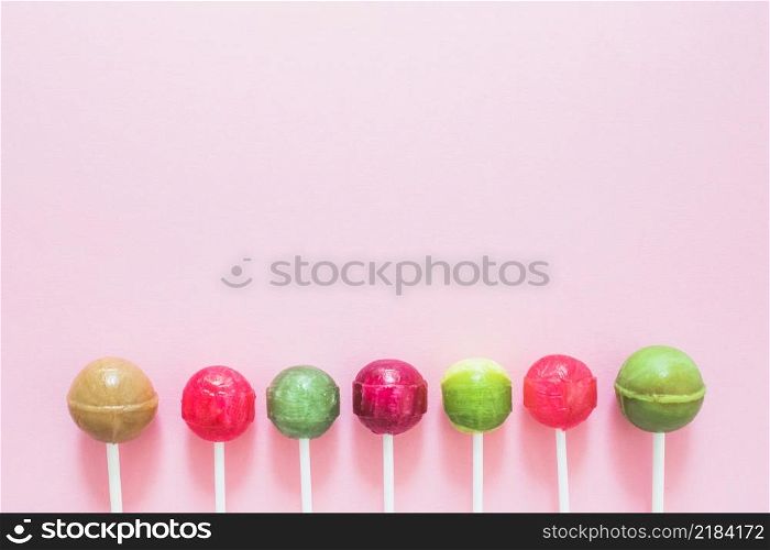 colorful lollipops