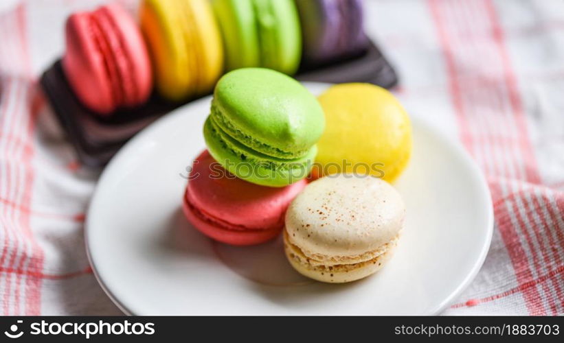 Colorful macarons tasty sweet dessert cookie, Macarons dessert small french cakes