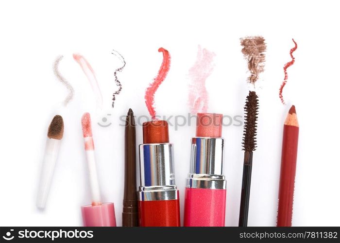 colorful makeup collection