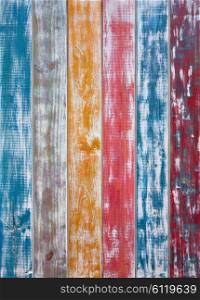 Colorful mexican stripes chalk painted wood texture background