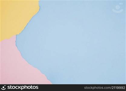 colorful minimalist background with paper