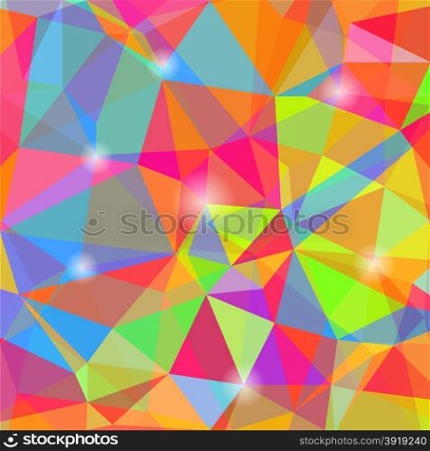 Colorful Mosaic Polygonal Background. Abstract Geometric Pattern.. Polygonal Background