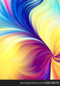 Colorful motion pattern on subject of creativity and design. Perfume of Color series.