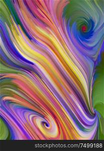 Colorful motion pattern on subject of creativity and design. Perfume of Color series.