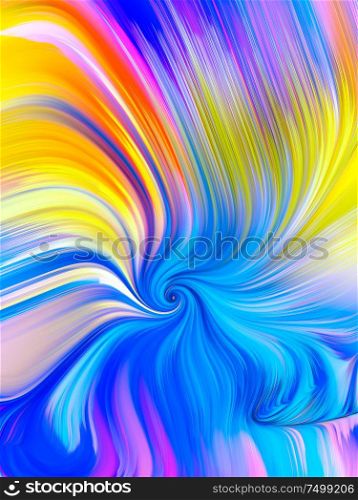 Colorful Motion. Visual Perfume series. Design composed of vibrant flow of hues and gradients as a metaphor for art, design and technology